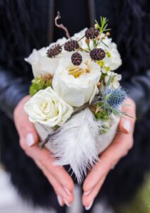 Bouquet de saison hiver blanc