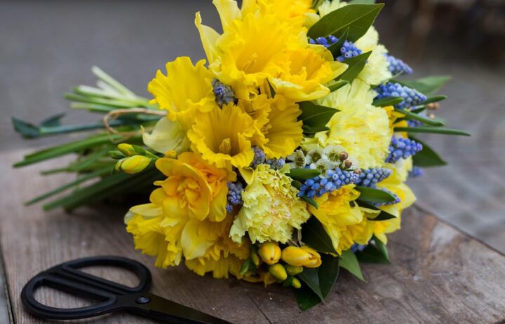  bouquet-de-saison-jaune-bleu-vert 