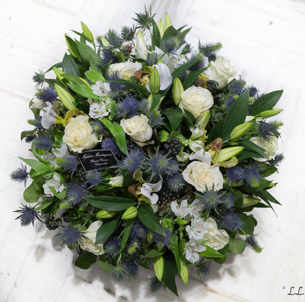 Compositions et bouquets pour le deuil Fleuriste Tulle Marylène Louis